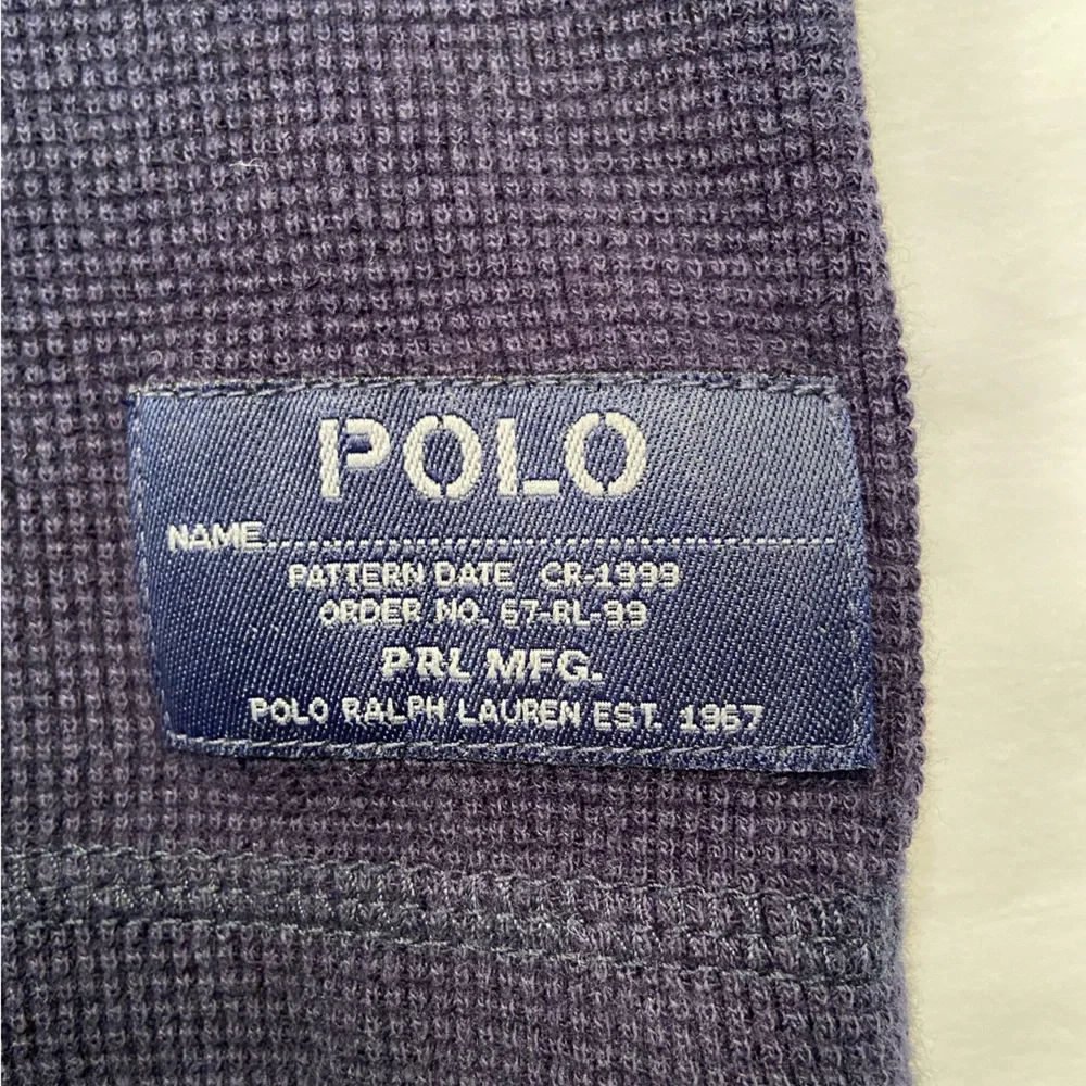 Polo by Ralph Lauren, Long Sleeve Knit Collared‎ Short, Navy Blue, size XL